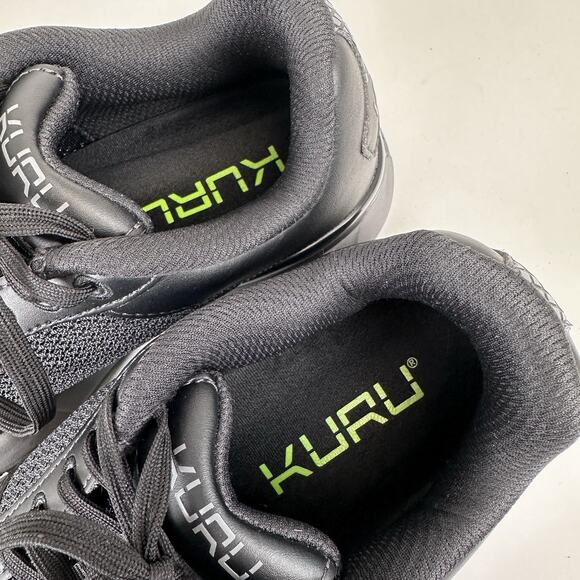 Kuru Jet Black Black Quantum Sneaker Walking Comfort Shoe Arch Support Size 5.5W - Picture 8 of 9